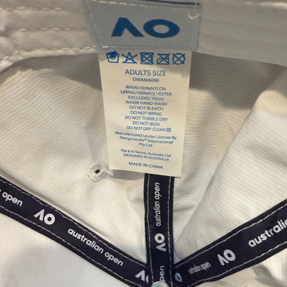 Australian Open White Cap - Picture 3 of 5